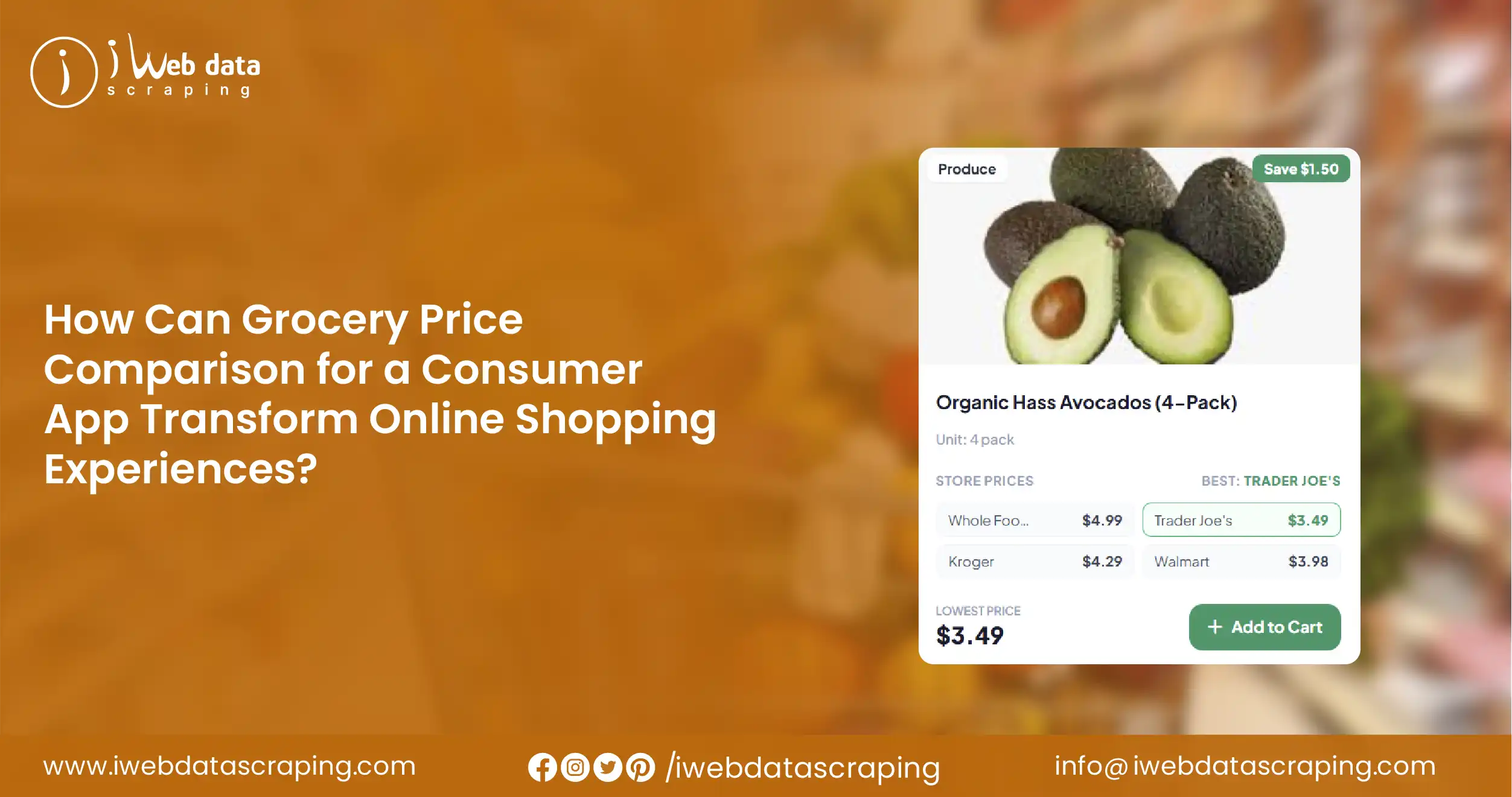 Grocery Price-Comparison for a Consumer App for Shopping Experiences